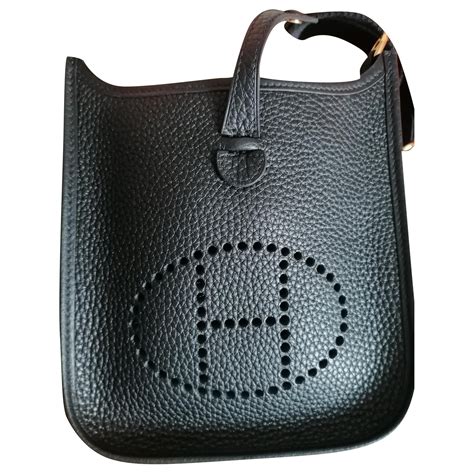 hermes bag in china black gold|HERMES Taurillon Clemence Evelyne TPM Black .